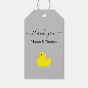 Yellow Rubber Duck Thank You Gift Tags