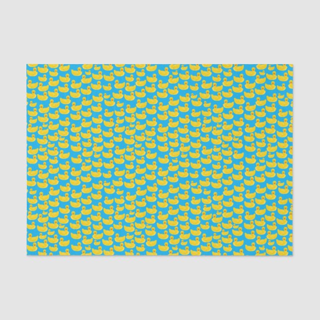 Yellow Rubber Duck Tissue Paper (Front)