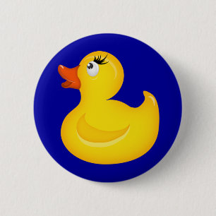 Yellow Rubber Duckies 2 Inch Round Button