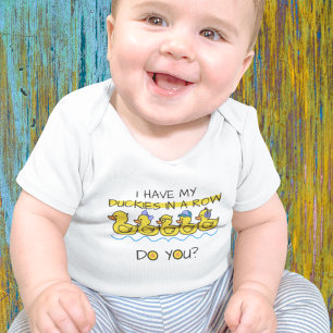 Yellow Rubber Duckies Baby Bodysuit