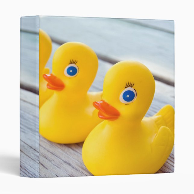 Yellow Rubber Duckling Binder (Front/Spine)