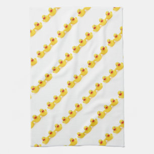 Yellow Rubber Ducks Kitchen Towel