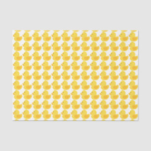 Yellow Rubber Ducky Baby Shower Tissue Paper