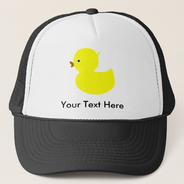 Yellow Rubber Ducky Trucker Hat (Front)