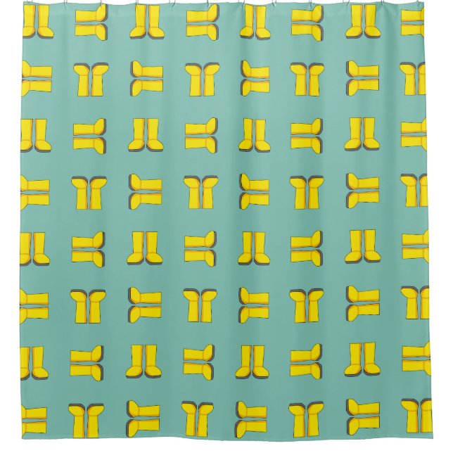 Yellow Rubber Rain Boots (Front)