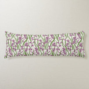 Yellow Rudbekia on white Body Pillow