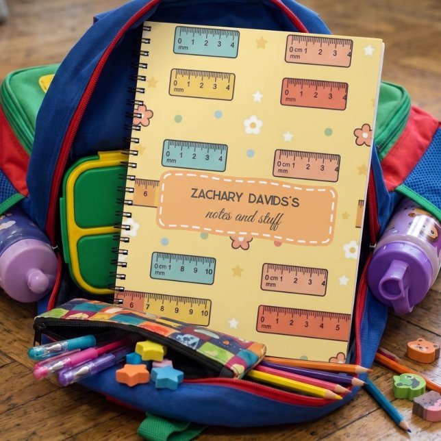 Yellow Ruler Back to School Notebook Pattern  (Creator Uploaded)