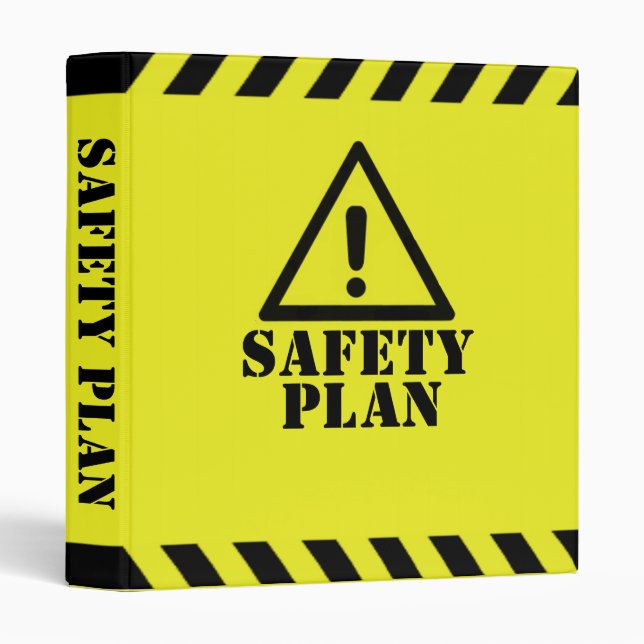 Yellow Safety Plan Binder (Front/Spine)