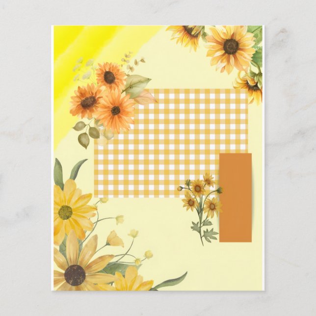 Yellow scrapbook paper (Front)