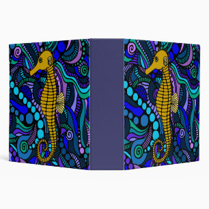Yellow Seahorse Binder