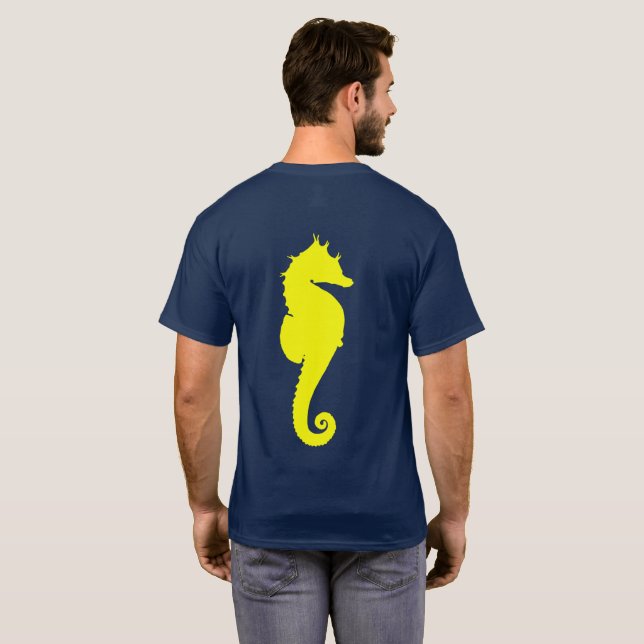 Yellow Seahorse T-Shirt (Back Full)