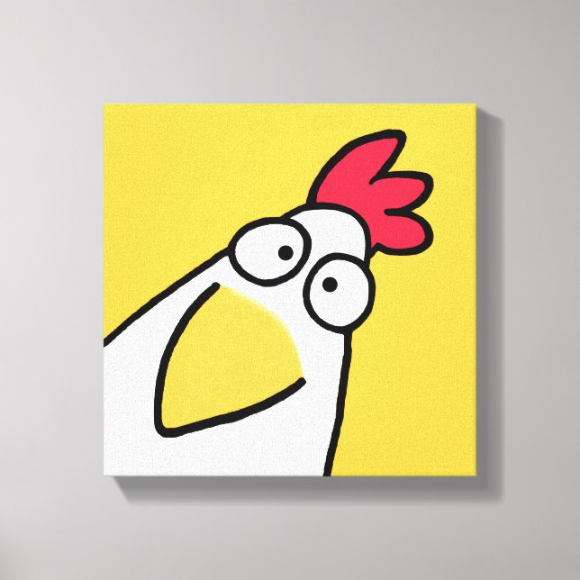 Yellow SERIOUS CHICKEN by Sandra Boynton Canvas Print (Front)