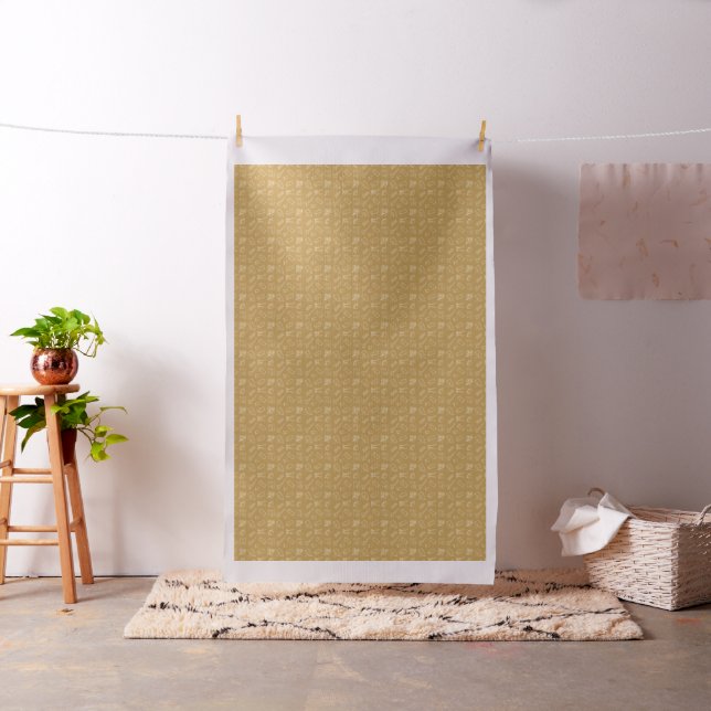 Yellow Sewing Themed Pattern Fabric (In Situ)