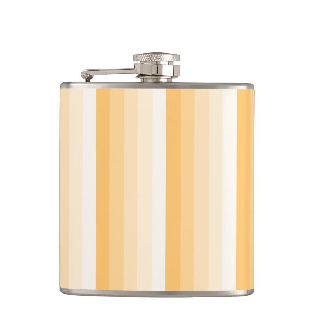 Yellow shadow stripes hip flask (Front)