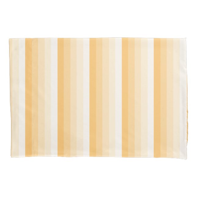 Yellow shadow stripes pillowcase (Front)
