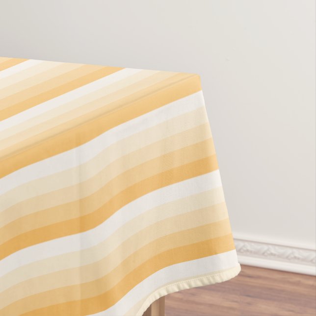 Yellow shadow stripes tablecloth (In Situ)