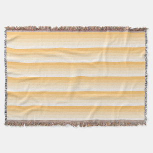 Yellow shadow stripes throw blanket