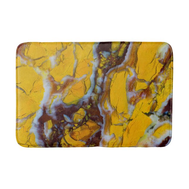 Yellow Shattuckite Bath Mat (Front)