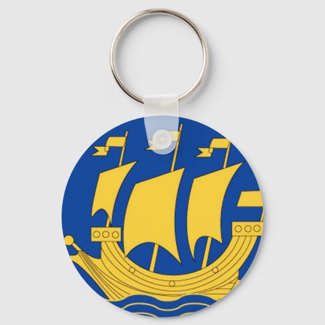 Yellow Ship Keychain (Front)