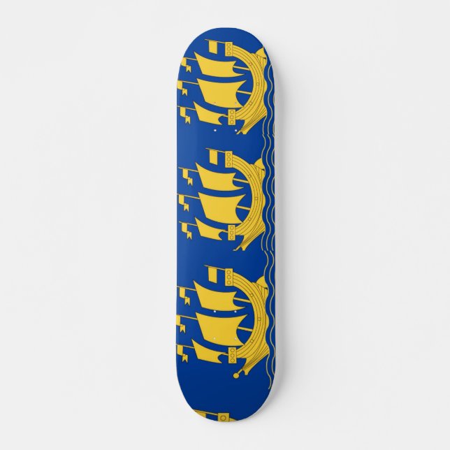 Yellow Ship Skateboard (Front)