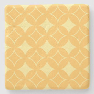 Yellow shippo stone coaster