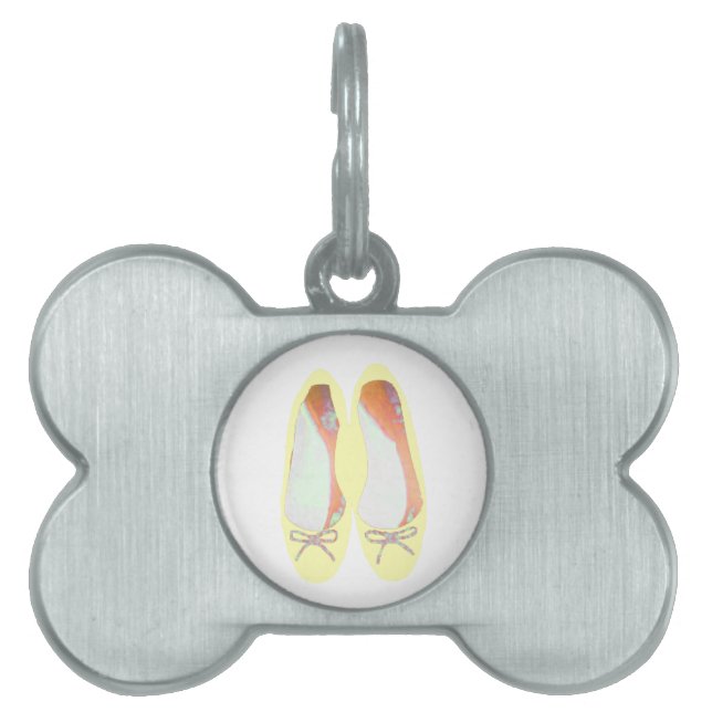 Yellow Shoes Pet ID Tag (Front)
