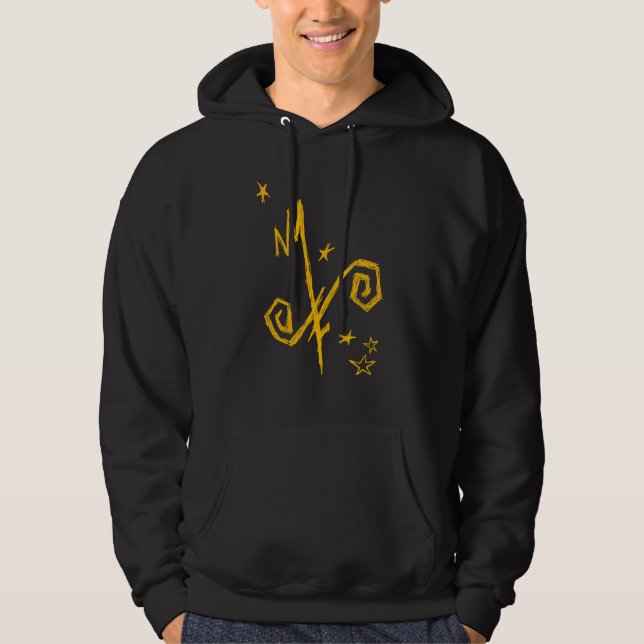 Yellow Sign Hooded Sweatshirt (Front)