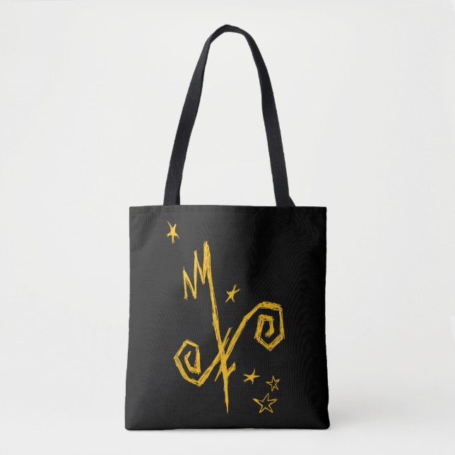 Yellow Sign & Poem Tote Bag (Front)