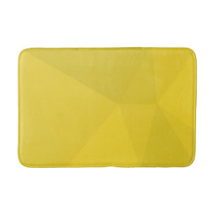 Yellow, simple, modern, cool, geometric trendy art bath mat