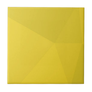 Yellow, simple, modern, cool, geometric trendy art tile