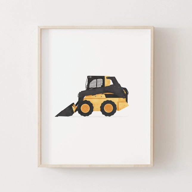 Yellow Skid Steer Contruction Kids Room Decor (Creator Uploaded)
