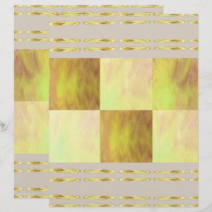 Yellow Skies Tiles Scrapbook Paper 2-Sided Page
