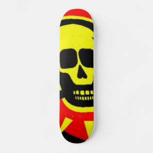 Yellow Skull Skateboard