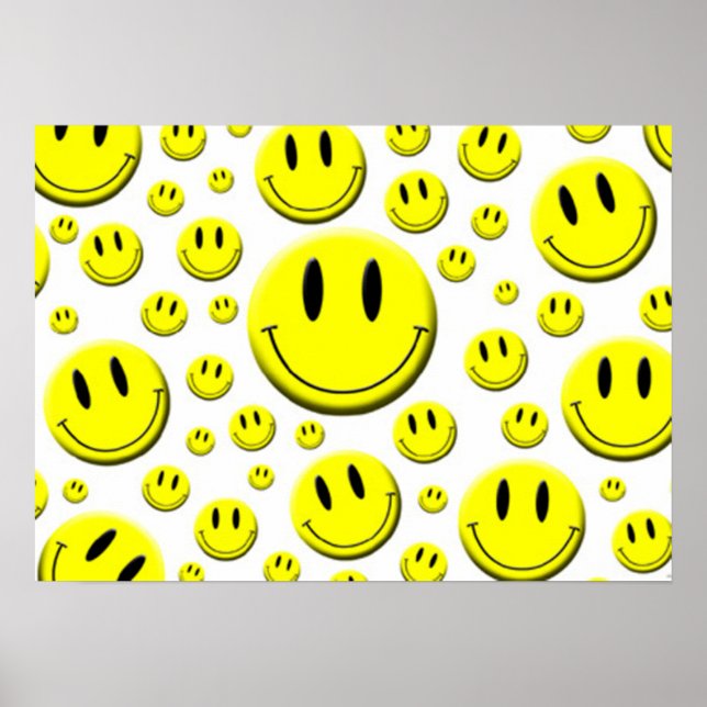 Yellow Smiling Face Poster (Front)
