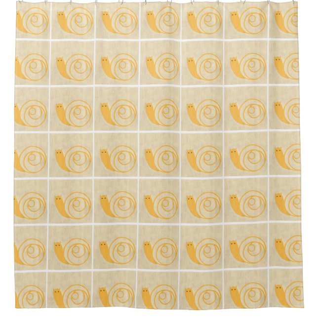 Yellow Snail on Cream Background (Front)