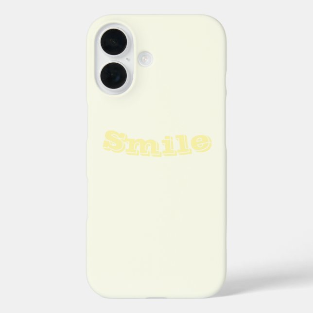 Yellow Soft Pale White Pastel Solid Colour Case-Mate iPhone Case (Back)