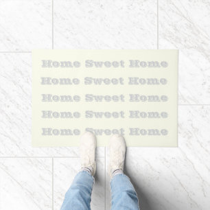 Yellow Soft Pale White Pastel Solid Colour Doormat