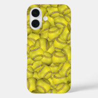 Yellow Softball Background