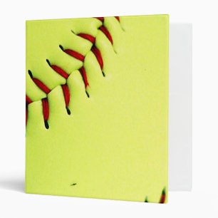 Yellow softball ball binder