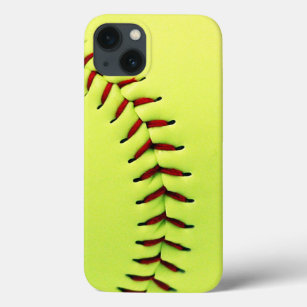 Yellow softball ball iPhone 13 case