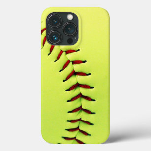 Yellow softball ball iPhone 13 pro case