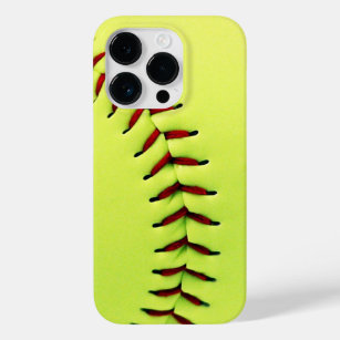 Yellow softball ball Case-Mate iPhone 14 pro case