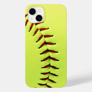 Yellow softball ball Case-Mate iPhone 14 plus case