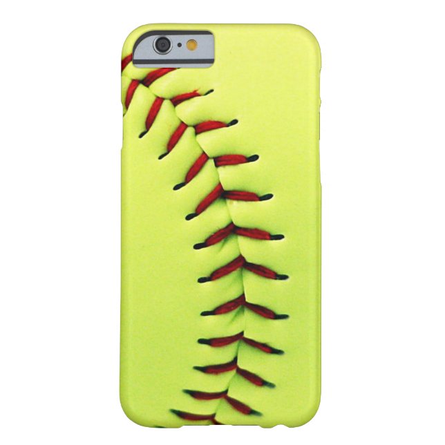 Yellow softball ball Case-Mate iPhone case (Back)