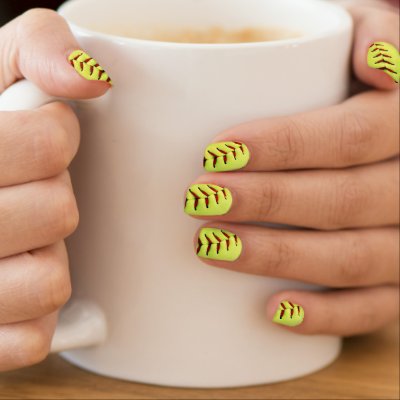 Baseball Softball Design Nails Minx Nail Art Zazzle.ca - Baseball Softball Design Nails Minx Nail Art Zazzle.ca
