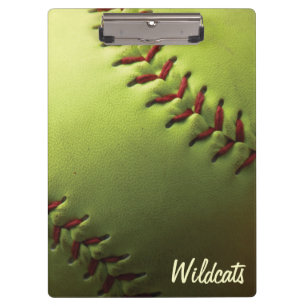 Yellow Softball Clipboard