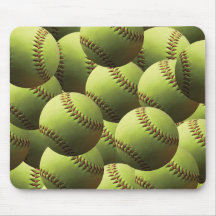 Yellow Softball Papered