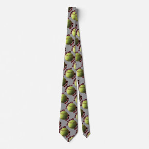 Yellow Softball Star Tie