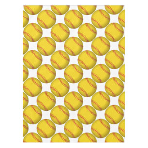 Yellow Softball Tablecloth