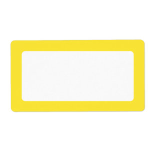 Yellow solid colour border blank